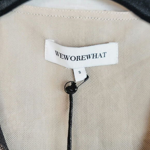 WEWOREWHAT Cutout Lace Asymmetric Midi Dress, sz Small - Picture 5 of 16